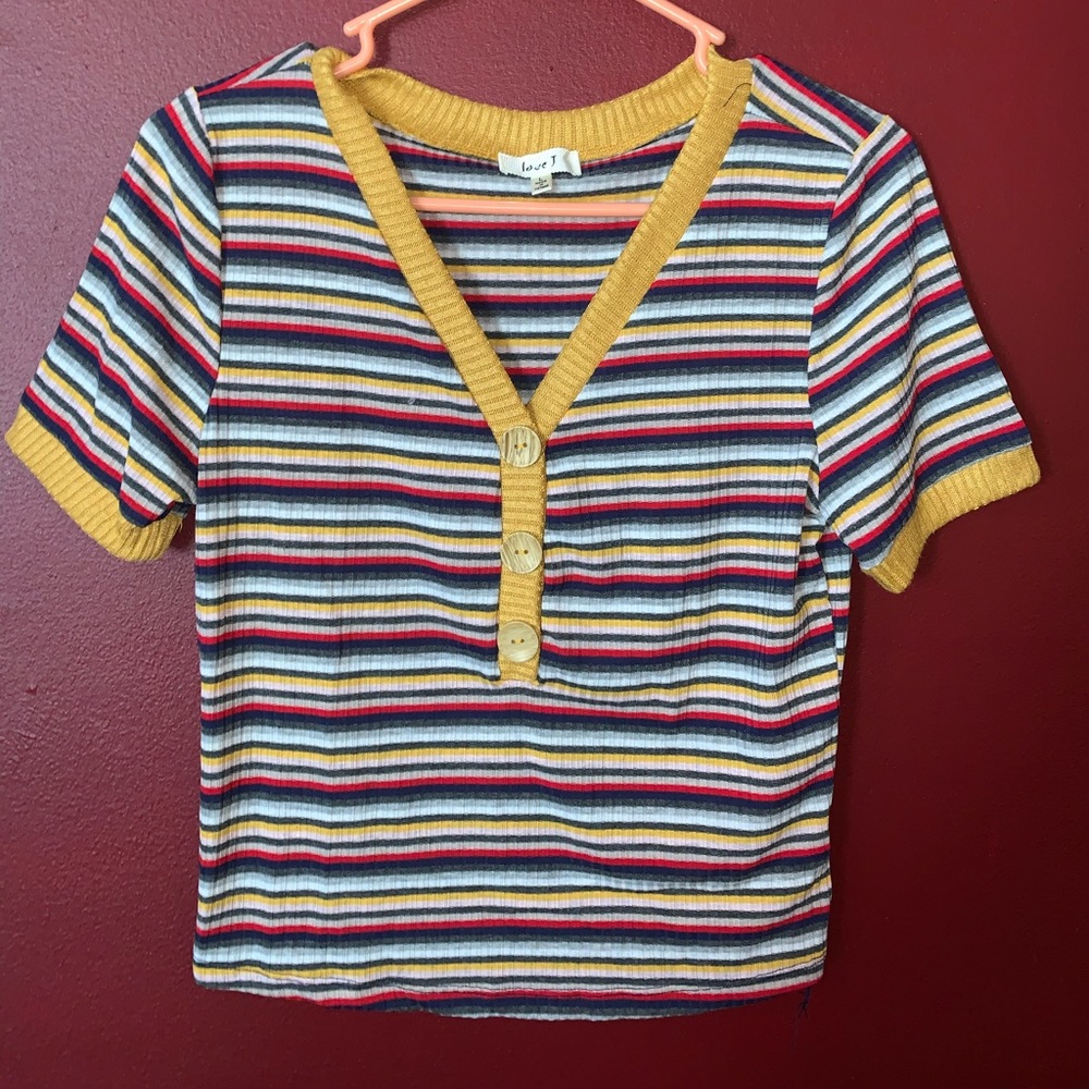Love J Rainbow Crop Top
